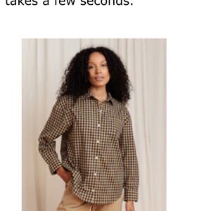 Tradlands Brown Checkered Button Down Shirt